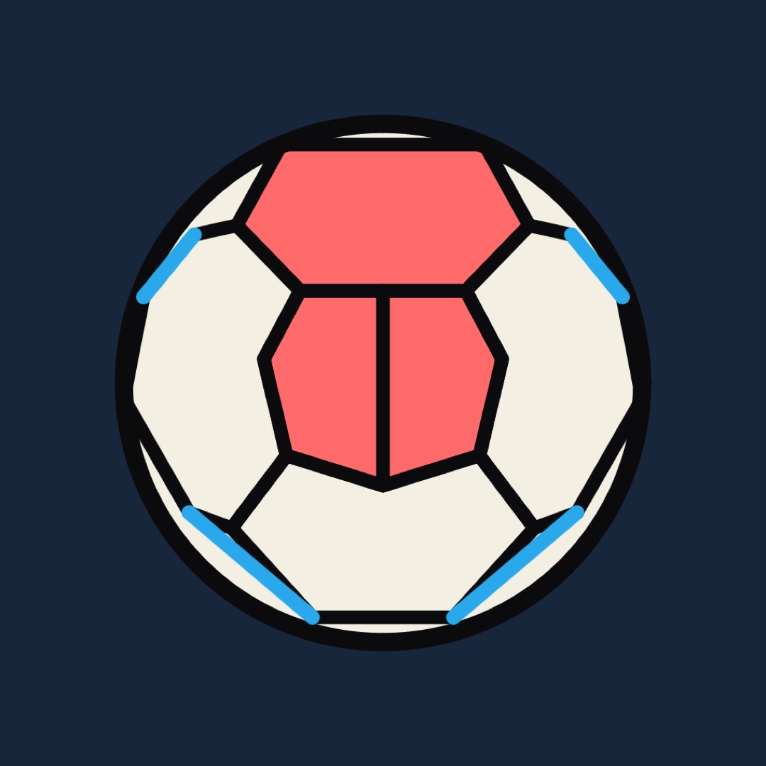 App-Icon von Handball Coach World: Handball in Koralle und Creme